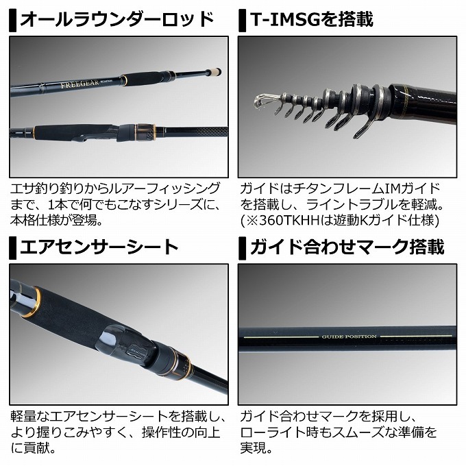 ダイワ　21 フリーギア MX 460TMH 磯竿1.75号相当 IMガイド ダイワ 21 フリーギア MX 460TMH 磯竿1.75号相当 IMガイド