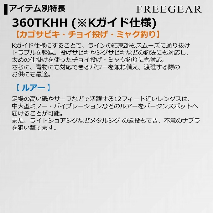 DAIWA（釣り） 【目玉商品】 ダイワ 21 フリーギア MX 360TKHH