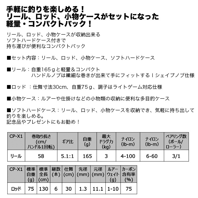 ダイワ CP-X1 (振り出し/コンパクトロッドセット) 2021年モデル /(5