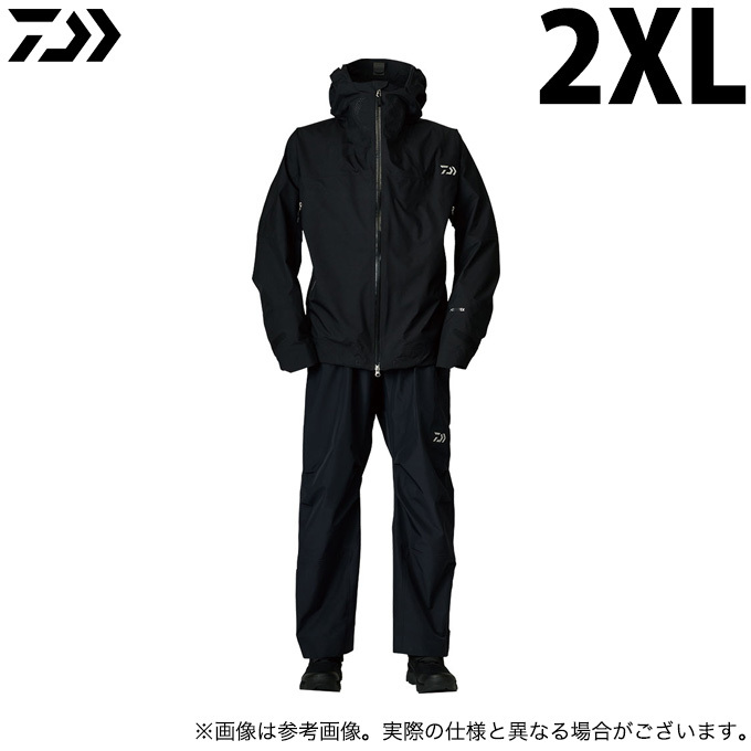Daiwa フィッシングスーツ　ブラック　DR-1221a ゴアテックス DAIWA（ダイワ） 【取り寄せ商品】 DR-1221A (2XL／ブラック