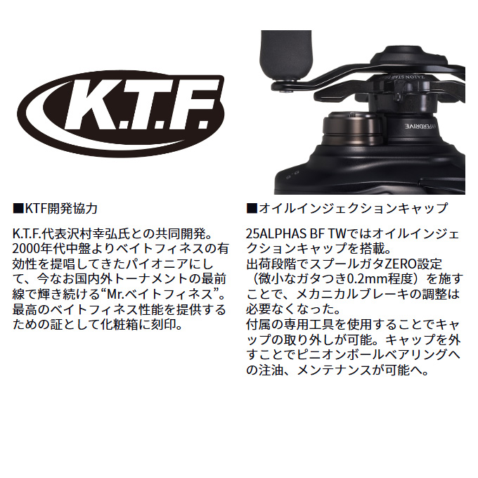 ダイワ アルファス BF TW 6.3R 右ハンドル 25年モデル ベイト