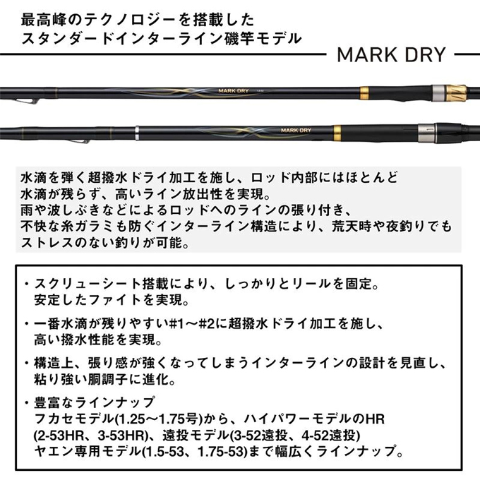 DAIWA（ダイワ） 【目玉商品】ダイワ 25 マークドライ 1.5-53・J (磯竿