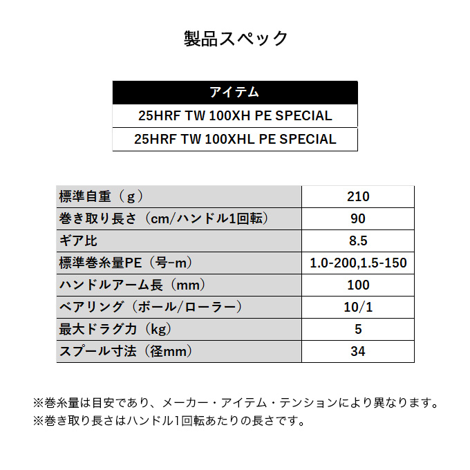 DAIWA（ダイワ） 【目玉商品】ダイワ 25 HRF TW 100XHL PE SPECIAL 左