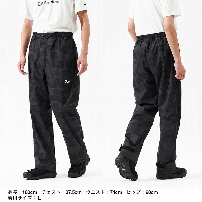 DAIWA（ダイワ） DR-3625P RAINMAX レインパンツ (ブラック／M) 2025年