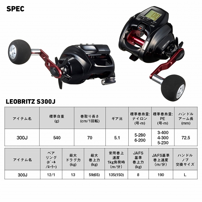ダイワ12レオブリッツ 300J DAIWA（ダイワ） 【予約商品】ダイワ 26 レオブリッツ S300J 右