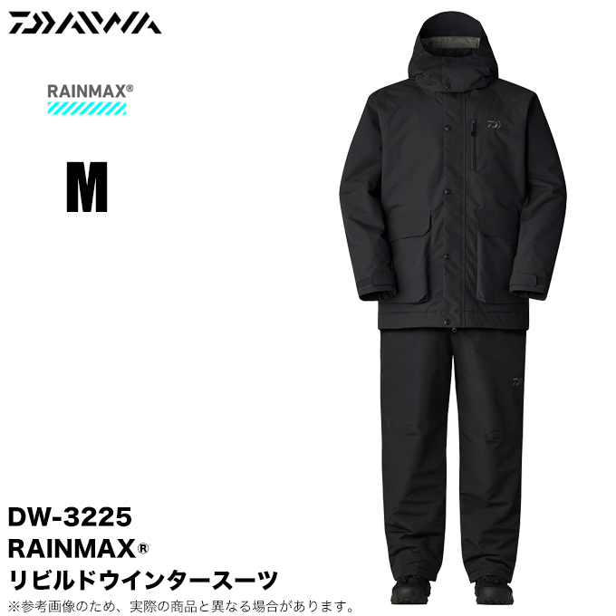 Daiwa DW-3225 フィッシングスーツ M ブラック DAIWA（ダイワ） DW-3225 (ブラック／M) レインマックス リビルド