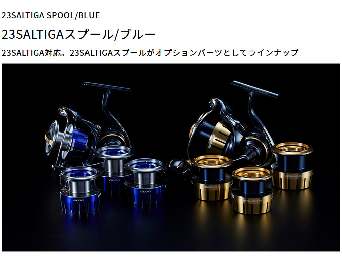 【取り寄せ商品】 ダイワ SLP WORKS 23 ソルティガ スプール ブルー (6000) (カスタムスプール・カスタムパーツ／2023年モデル)  /SALTIGA /(c)