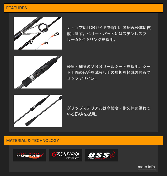 オリムピック カラマレッティ オモリグモデル 21GCALS-672M-S