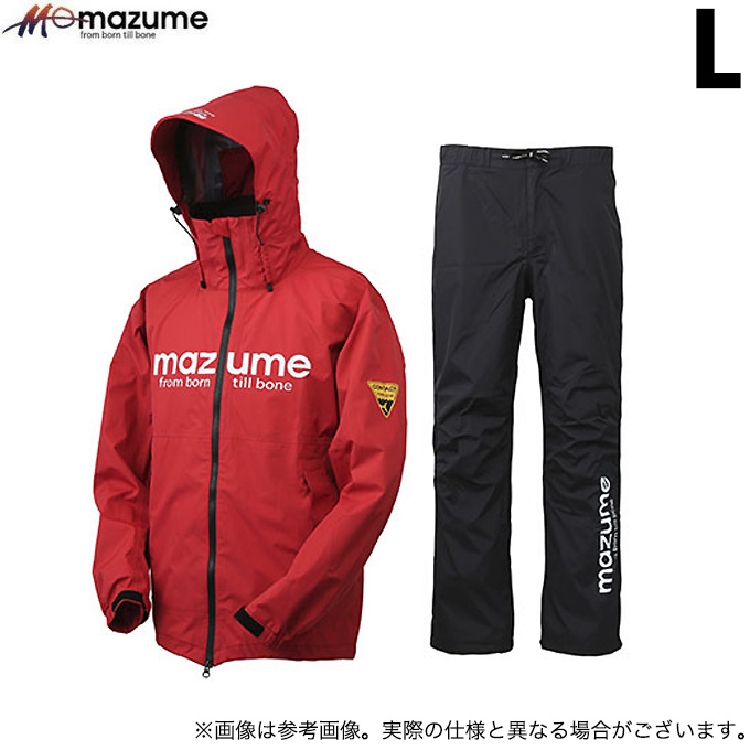 マズメ MZRS-596 (レッド／L) コンタクトレインスーツ II (フィッシングウェア／レインウェア) /mazume /(5)  :4571190534966:つり具のマルニシYahoo!店 - 通販 - Yahoo!ショッピング