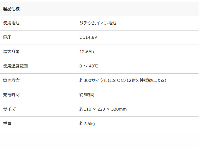 Hapyson 【取り寄せ商品】 ハピソン YQ-100 リチウムイオンバッテリー
