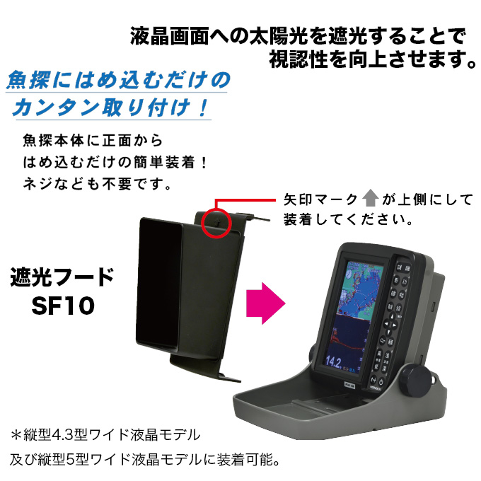 HONDEX（ホンデックス） PS-611CN II (SF10セット) 5型ワイド液晶