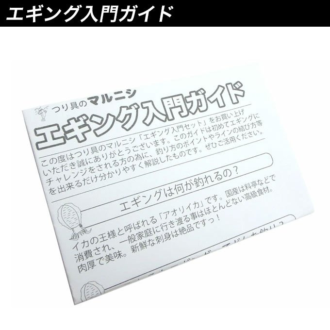 マルニシ エギング スターター セット (エギ10本セット)【メール便配送