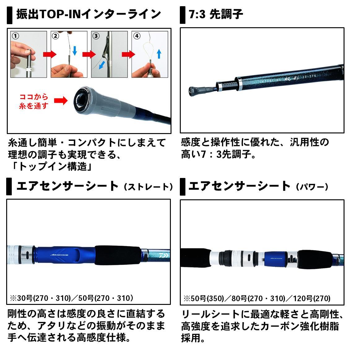DAIWA（ダイワ） 【目玉商品】ダイワ IL 帆影 30-270・Y (インター