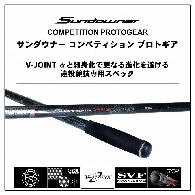 ダイワ、サンダウナープロトギア Sundowner 47-390S ダイワ 20 サンダウナー コンペティション プロトギア 47号-390S