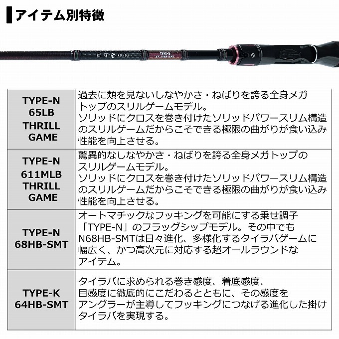 【取り寄せ商品】 ダイワ 20 紅牙 EX N68HB-SMT (2020年モデル/タイラバ・タイジギングロッド) /(c)