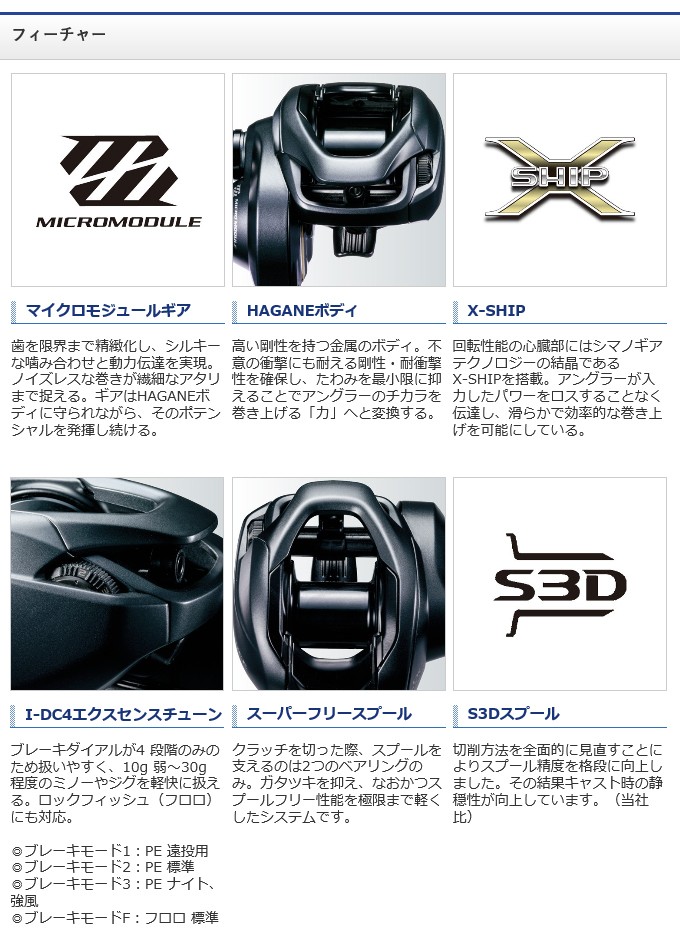 シマノ 【取り寄せ商品】シマノ エクスセンス DC SS (XG 左