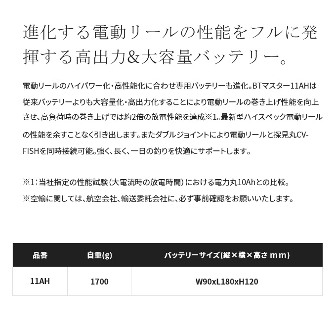 シマノ（SHIMANO） 【取り寄せ商品】シマノ 22 BT マスター 11AH (電動