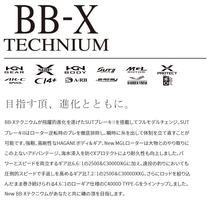 シマノ 21 BB-X テクニウム C3000DXG S L (左ハンドル) /2021年モデル/レバーブレーキ付きスピニングリール /(5)