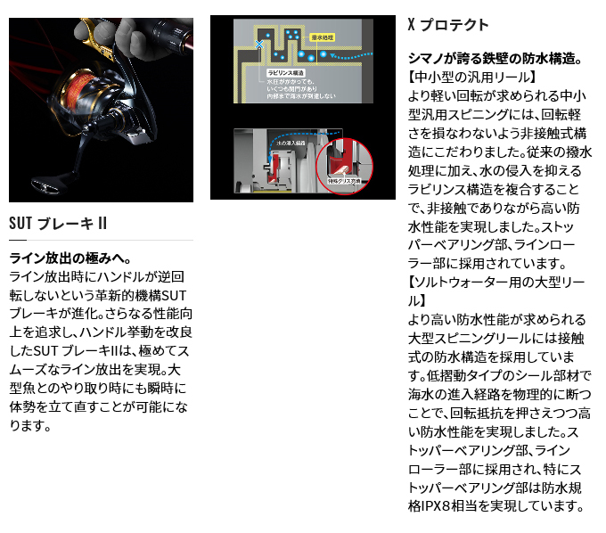 シマノ 21 BB-X テクニウム C3000DXXG S R (右ハンドル) /2021年モデル/レバーブレーキ付きスピニングリール /(5)