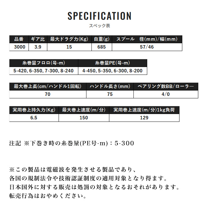 シマノ 24 プレイズ 3000 右ハンドル (2024年モデル) 電動リール