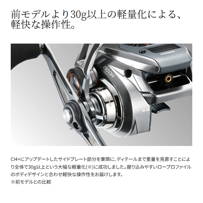 シマノ（SHIMANO） 24 バルケッタ プレミアム 150DH 右ハンドル (2024