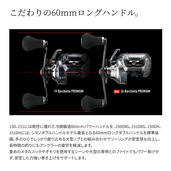 シマノ（SHIMANO） 24 バルケッタ プレミアム 150DH 右ハンドル (2024 