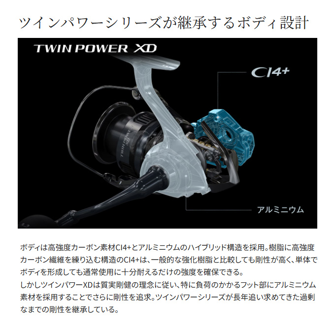 シマノ 25 ツインパワー XD C3000HG (2025年モデル) スピニング