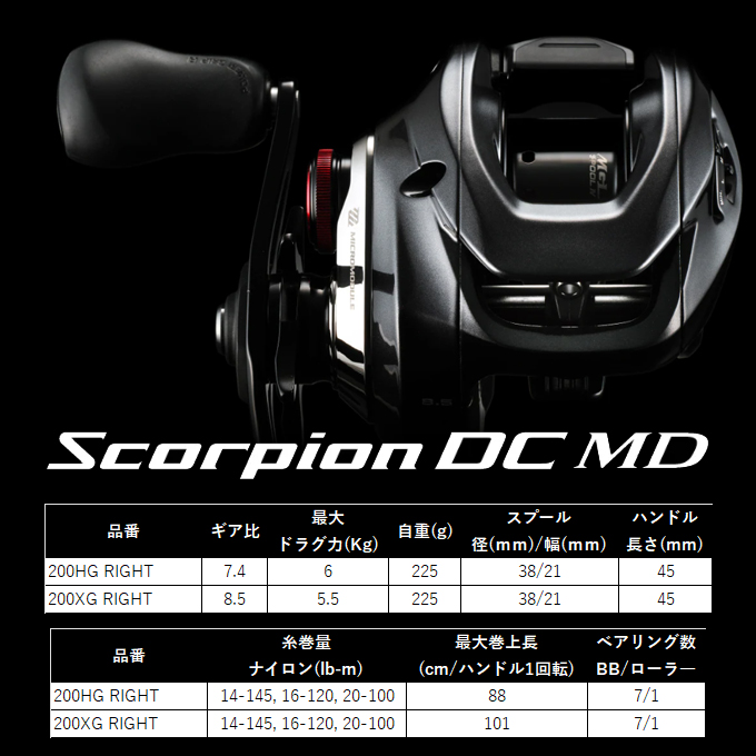 シマノ（SHIMANO） 【予約商品】シマノ 26 スコーピオン DC MD 200HG