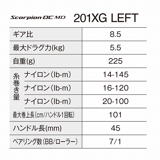 シマノ（SHIMANO） 【予約商品】シマノ 26 スコーピオン DC MD 201XG