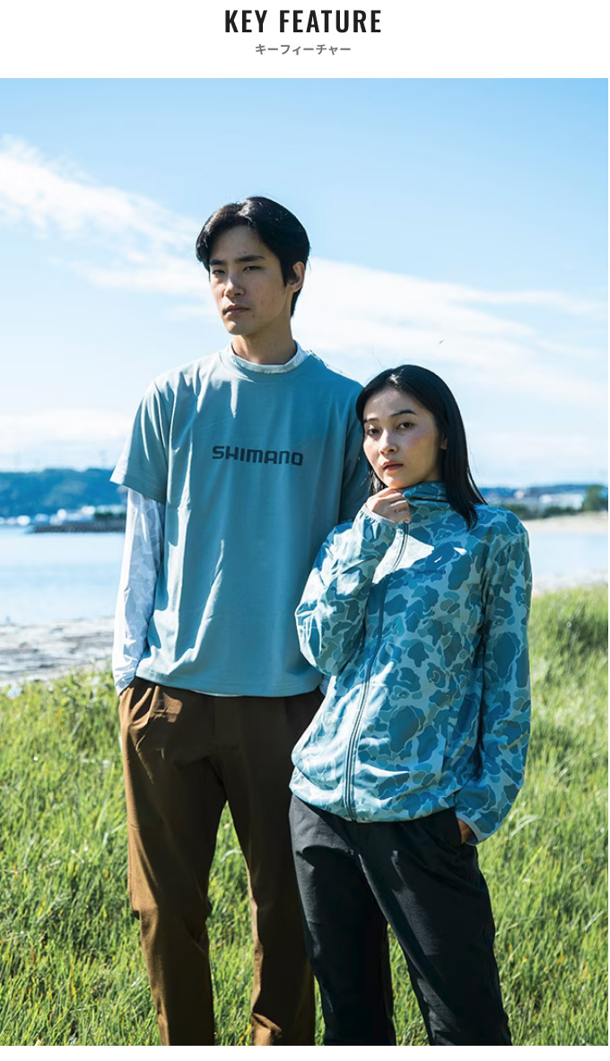 SHIMANO シマノ パーカー 一般非売品 希少品 刺繍ロゴ チームシマノ シマノ（SHIMANO） WJ-040X (M／ブラックカモ) サンプロテクション