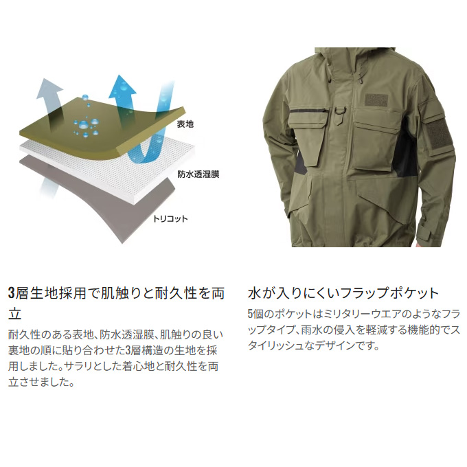 SHIMANO CRYSHIELD レインウェア ブラック SHIMANO CRYSHIELD レインウェア ブラック