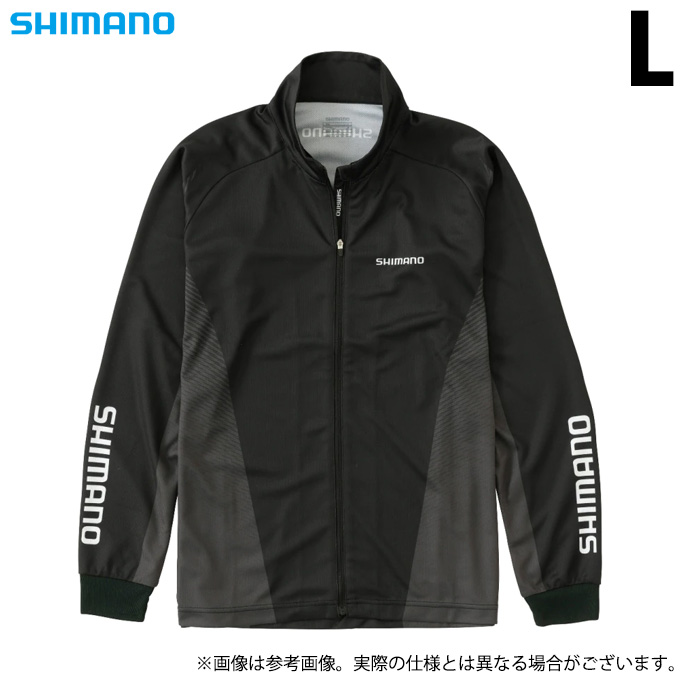 SHIMANO フィッシングウェア M ブラック シマノ（SHIMANO） 【取り寄せ商品】 SH-006V (ブラック／L) プリント
