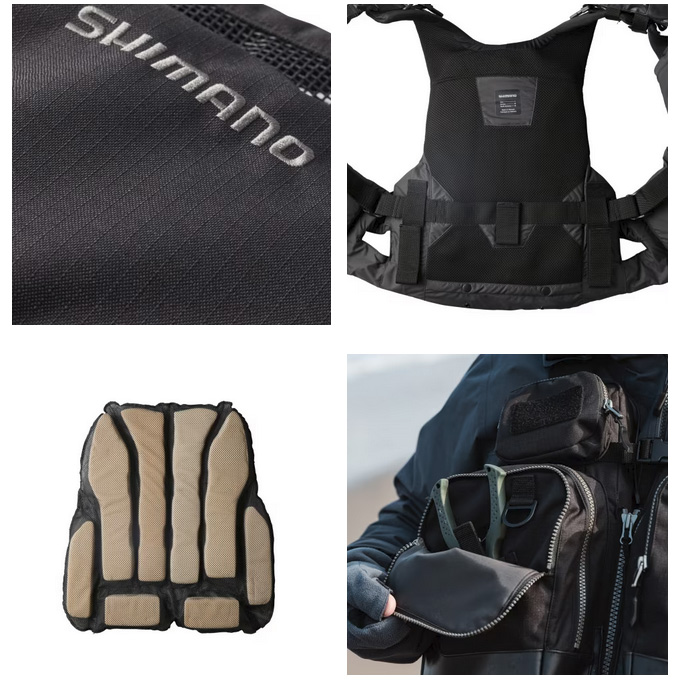 シマノ（SHIMANO） VF-275W (ブラック／XL) サーフトリッパーベスト