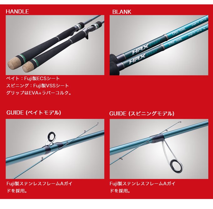 Valleyhill（バレーヒル） HRX スタート CPSC-76ML (ベイトモデル