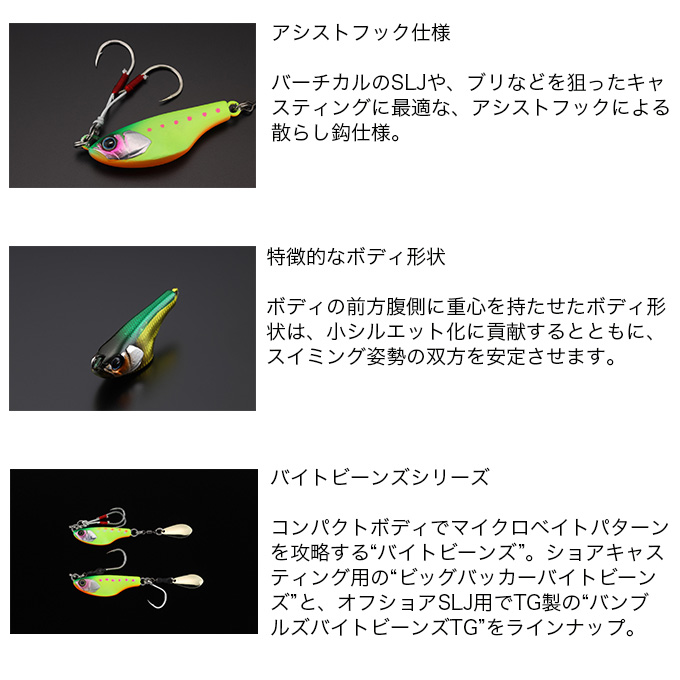 JACKALL（ジャッカル） バンブルズ バイトビーンズ TG 30g (ブレード