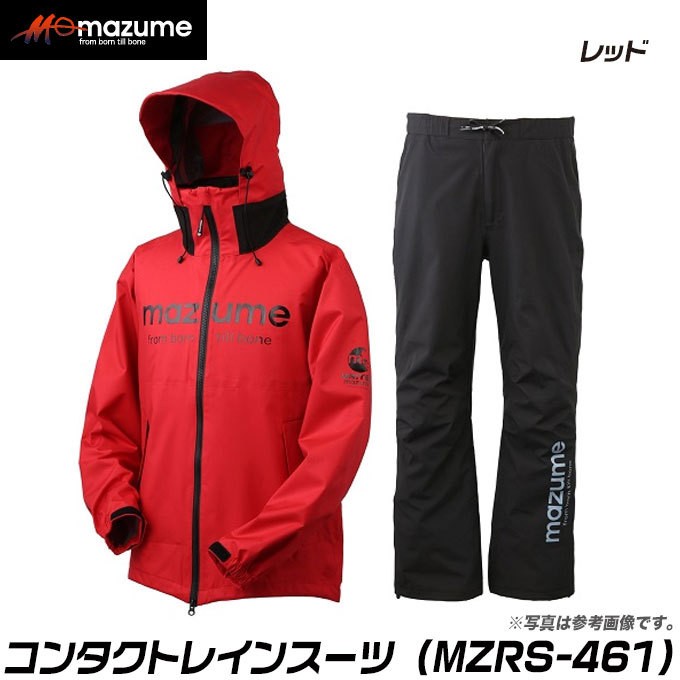 マズメ　コンタクトレインスーツ　サイズL MAZUME(マズメ) コンタクトレインスーツ MZRS-461 (カラー：レッド
