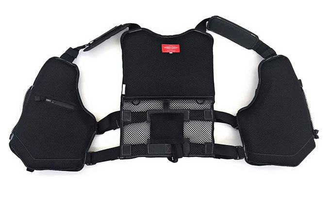 MCワークス ロックマンベスト 1R (RMV-1R)（ブラック×ホワイト）/(5