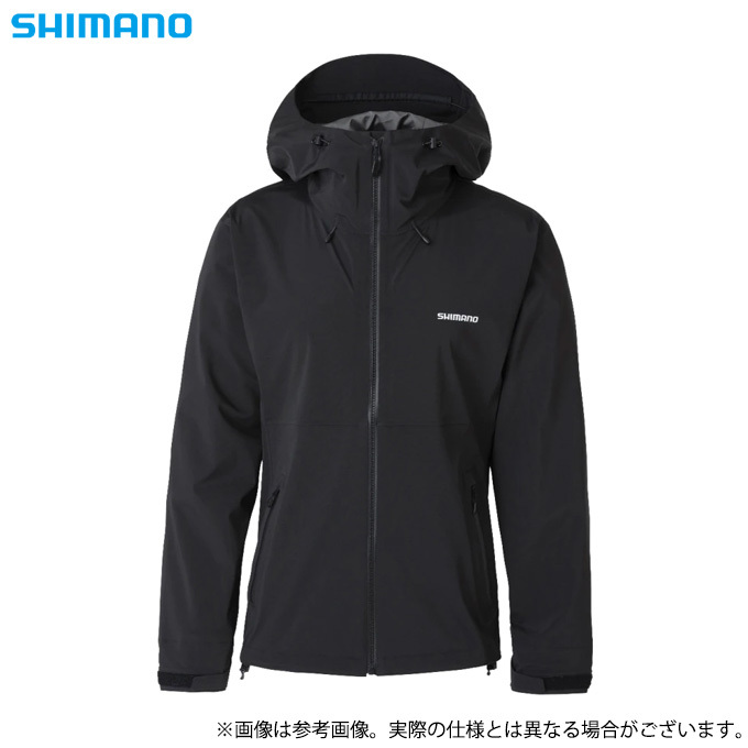 シマノ RA-006V (ブラック) ストレッチ レインジャケット (フィッシングウェア／2022年春夏モデル) /(5)