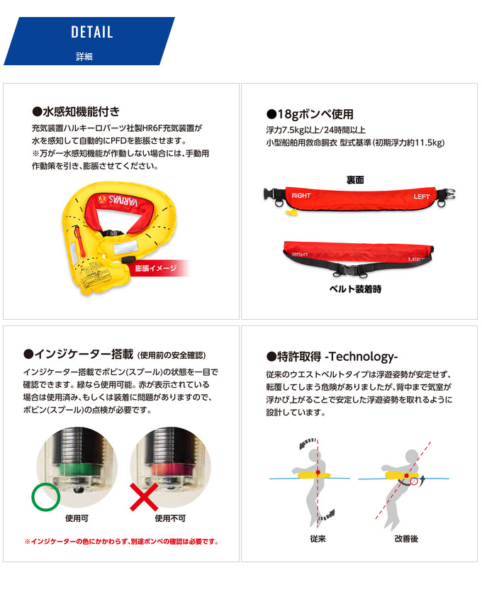 VARIVAS（バリバス） 【取り寄せ商品】 VAL-16 レッド ライフ