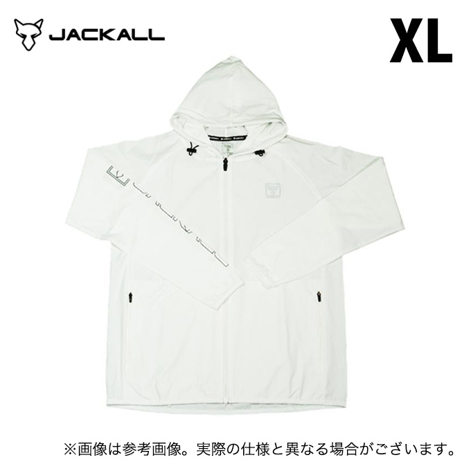 JACKALL（ジャッカル） ドライメッシュフーディ (ホワイト／XL