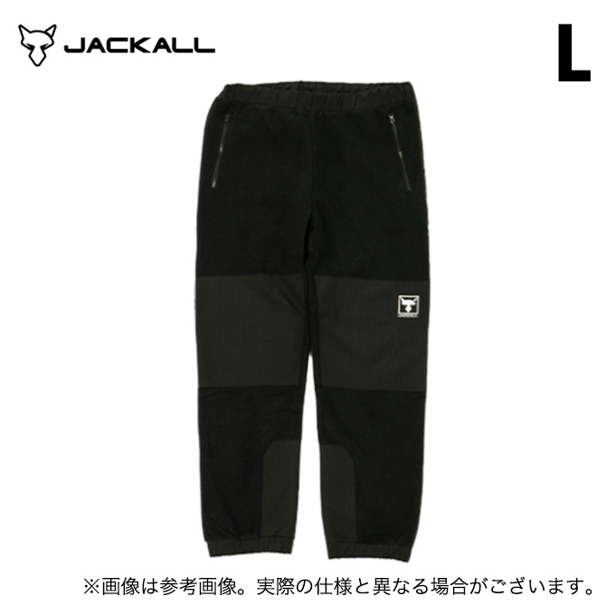 JACKALL（ジャッカル） ダブルフェイスフリースパンツ (ブラック／L