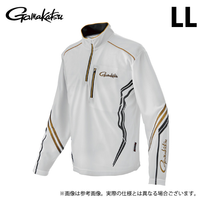 がまかつ GM3778 UDジップシャツ アイスホワイト LL Gamakatsu（がまかつ） 【取り寄せ商品】 GM3778 (LL／アイスホワイト