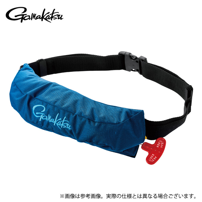 がまかつ膨張式PFD（水感知機能付き）エアベスト国土交通省型式承認品TYPE A Gamakatsu（がまかつ） 【取り寄せ商品】 GM6006 (ネイビー×ブルー／F