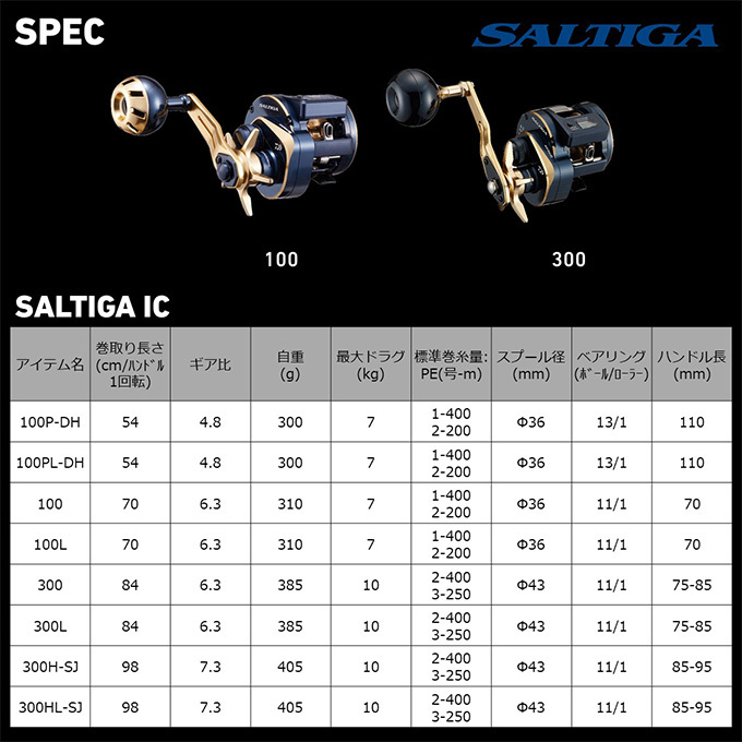 DAIWA（釣り） ダイワ 21 ソルティガ IC 300L (左ハンドル) 2021