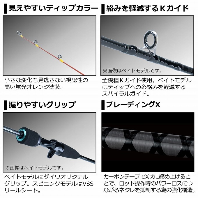 ダイワ　エメラルダス　X IKAL 63ULS-S DAIWA（ダイワ） (7)【目玉商品】ダイワ 21 エメラルダス X イカメタル