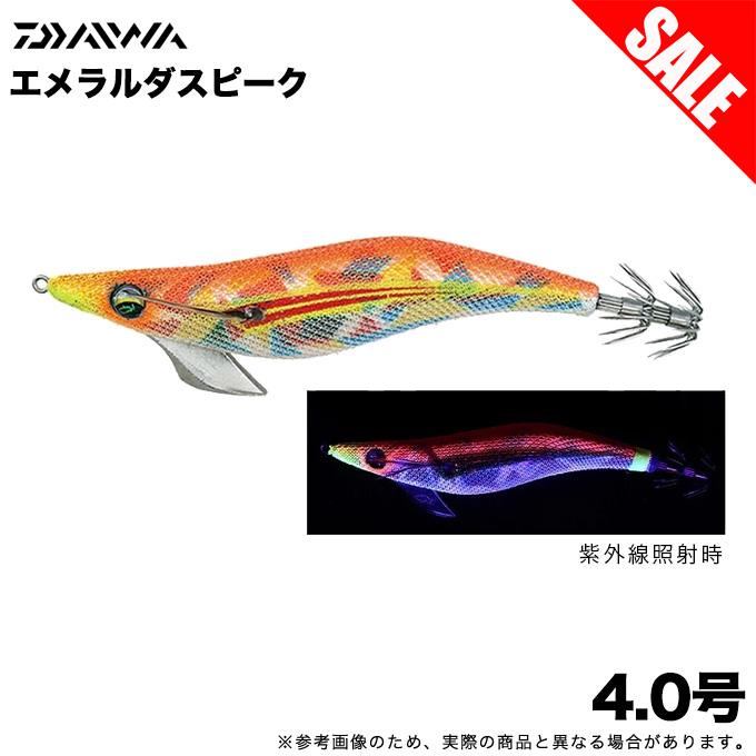 ダイワエギ 4号12本 DAIWA（ダイワ） エメラルダス ピーク 4.0号 (マーブル−マッハ