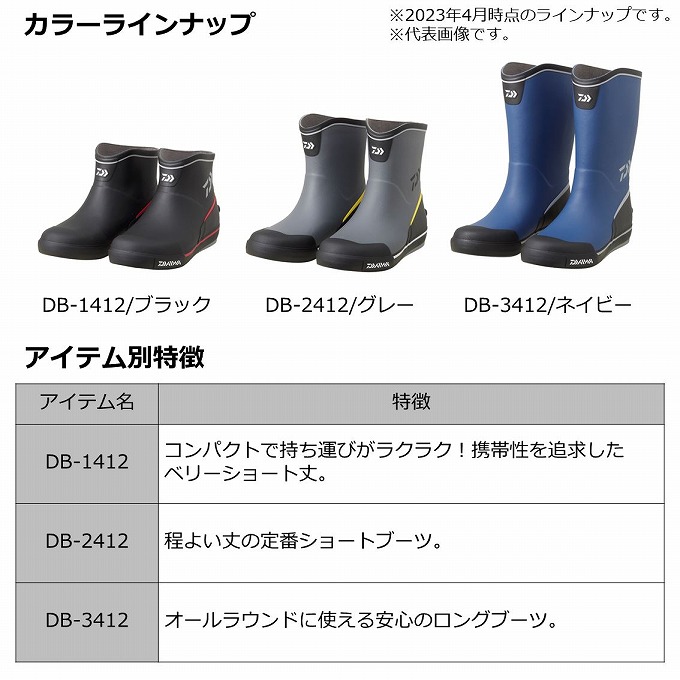DAIWA（ダイワ） 【取り寄せ商品】 DB-2412 ネイビー／SS(23.5〜24.0