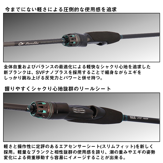 DAIWA（ダイワ） 25 エメラルダス AIR BOAT 64MB-S・K ベイトモデル