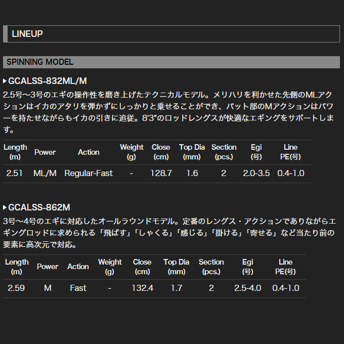オリムピック（OLYMPIC） 25 スーパーカラマレッティー GCALSS-832ML/M