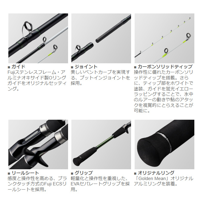 ゴールデンミーン GM ブレインストーム鮎 BSAC-90 (鮎ルアーロッド